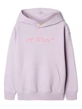 Off-White Kids худи Big Bookish, фиолетовый