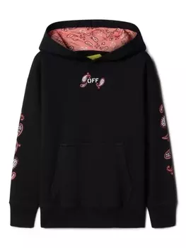 Off-White Kids худи с принтом, черный