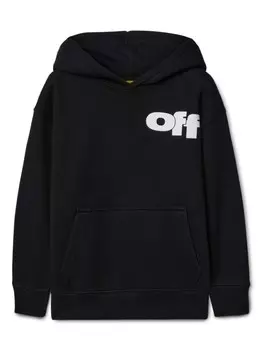 Off-White Kids худи Type Graphic, черный