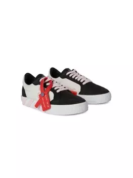Off-White Kids кеды Low Vulcanized со вставками, черный
