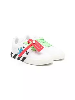 Off-White Kids кеды Monsters Vulcanized на шнуровке, белый