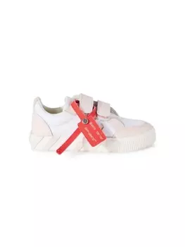 Off-White Kids кеды Vulcanized на липучках, белый