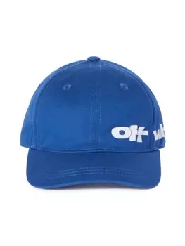 Off-White Kids кепка с принтом, синий