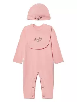 Off-White Kids комплект Bookish Butterfly из трех предметов, розовый