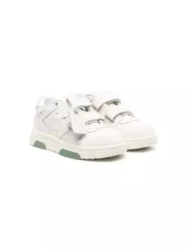 Off-White Kids кроссовки Out Of Office на липучках, белый