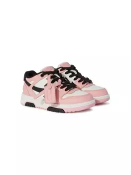 Off-White Kids кроссовки Out Of Office, розовый