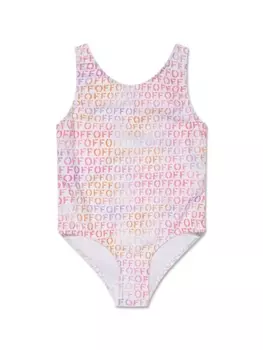 Off-White Kids купальник Off Stamp, белый