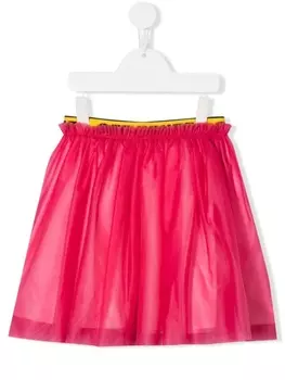 Off-White Kids многослойная юбка, розовый
