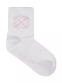 Off-White Kids носки с жаккардовым логотипом Arrow, белый