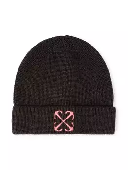 Off-White Kids шапка бини Arrow, черный