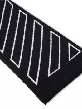 Off-White Kids шарф Bookish Diag, черный