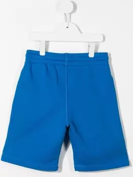 Off-White Kids шорты с принтом, синий