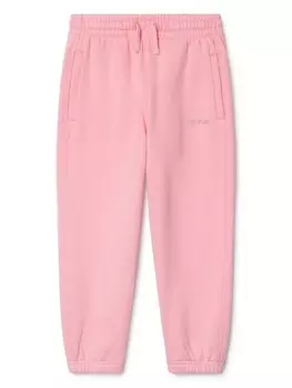 Off-White Kids спортивные брюки Bookish из хлопка, розовый