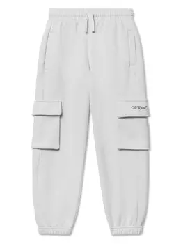 Off-White Kids спортивные брюки Bookish, серый
