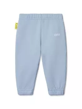 Off-White Kids спортивные брюки Off Stamp, синий