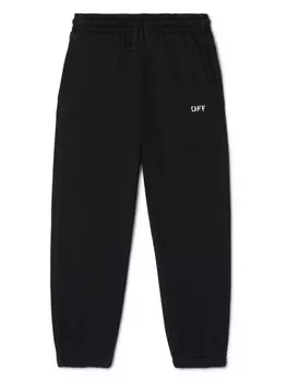 Off-White Kids спортивные брюки Off Stamp, черный