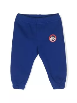 Off-White Kids спортивные брюки с логотипом, синий