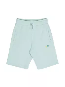Off-White Kids спортивные шорты с логотипом, синий