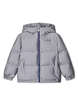 Off-White Kids стеганый пуховик Bookish, синий