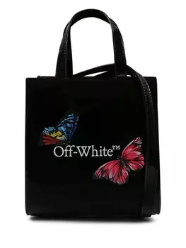 Off-White Kids сумка Butterfly Bookish, черный
