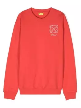 Off-White Kids свитер Arrow 3D, красный