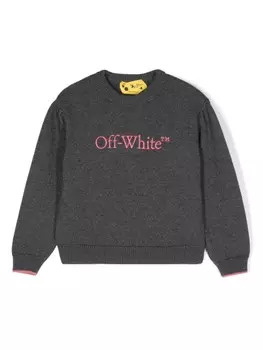 Off-White Kids свитер Big Bookish, серый