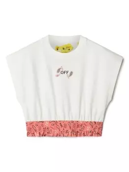 Off-White Kids топ без рукавов Bandana Mix, белый