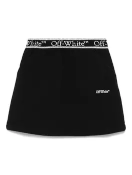 Off-White Kids юбка Bookish Logo Band, черный