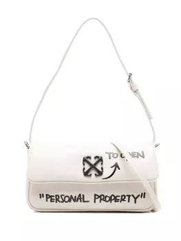 Off-White клатч Jitney 0.7 Quote, нейтральный цвет
