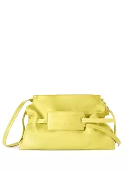 Off-White клатч Zip Tie, зеленый