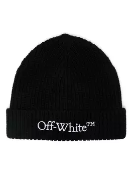 Off-White книжная шапка-бини, черный