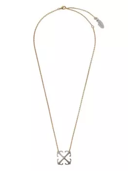 Off-White колье Arrow, золотой