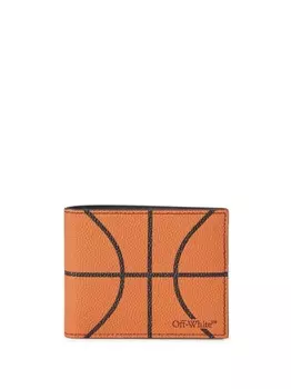 Off-White кошелек Basketball с логотипом, оранжевый