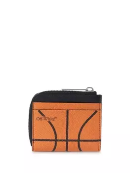Off-White кошелек Basketball с логотипом, оранжевый
