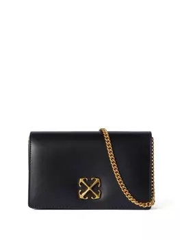 Off-White кошелек Jitney 0.5 на цепочке, черный