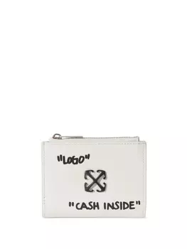 Off-White кошелек Jitney Quote, белый