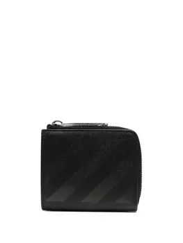 Off-White кошелек с полосками Diag, черный