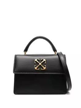 Off-White кожаная сумка через плечо для малыша Jitney, черный