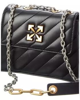 Off-White Кожаная сумка через плечо Jackhammer 19, черный