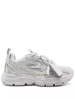 Off-White кроссовки Be Right Back, серебряный