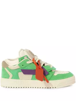 Off-White кроссовки Floating Arrow, зеленый