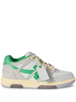 Off-White кроссовки Out Of Office в стиле колор-блок, серый