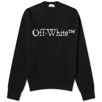Off-White Круглый трикотаж с логотипом