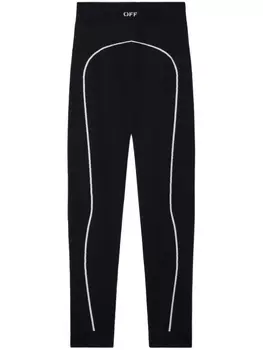 Off-White легинсы Off Stamp, черный