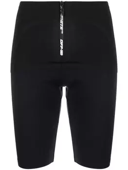 Off-White logo-print shorts, черный