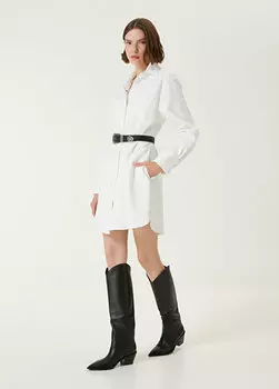 Off-white мини-платье-рубашка с карманами Academia