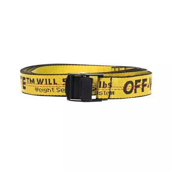 Off-White Мини-промышленный ремень Желтый/Черный