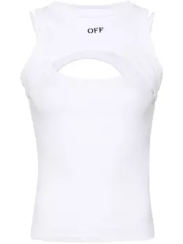 Off-White многослойный ребристый верх, белый