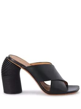 Off-White мюли Spring с перекрестными ремешками, черный