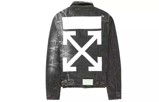 Мужская куртка Off-White, темно-серый/белый